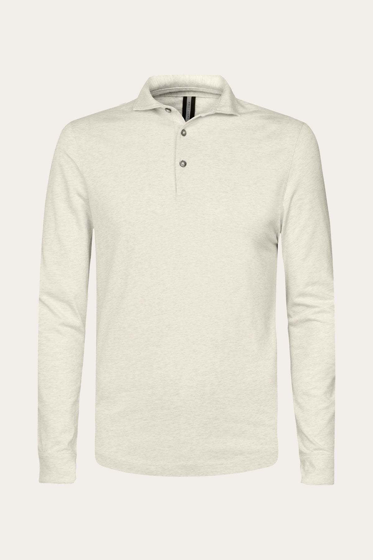 Beige single jersey polo