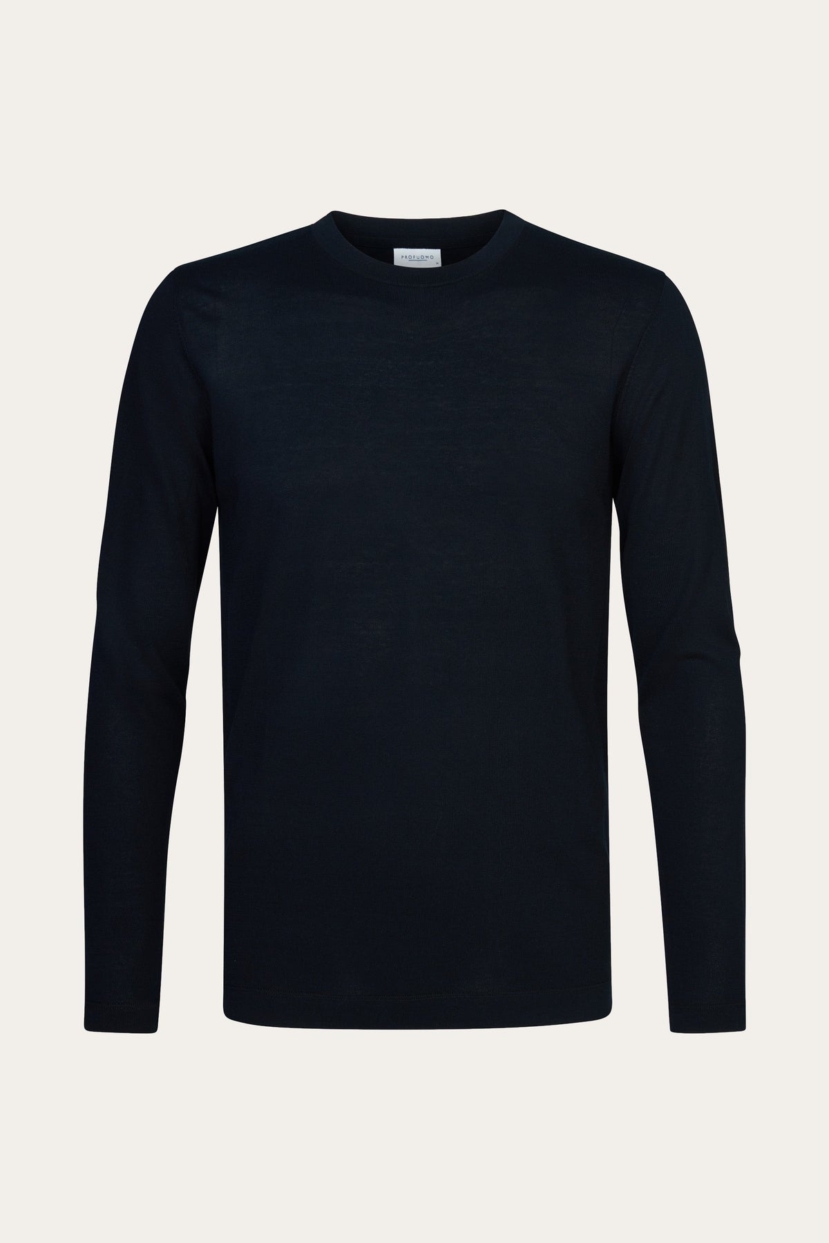 Navy Luxury Basic crewneck