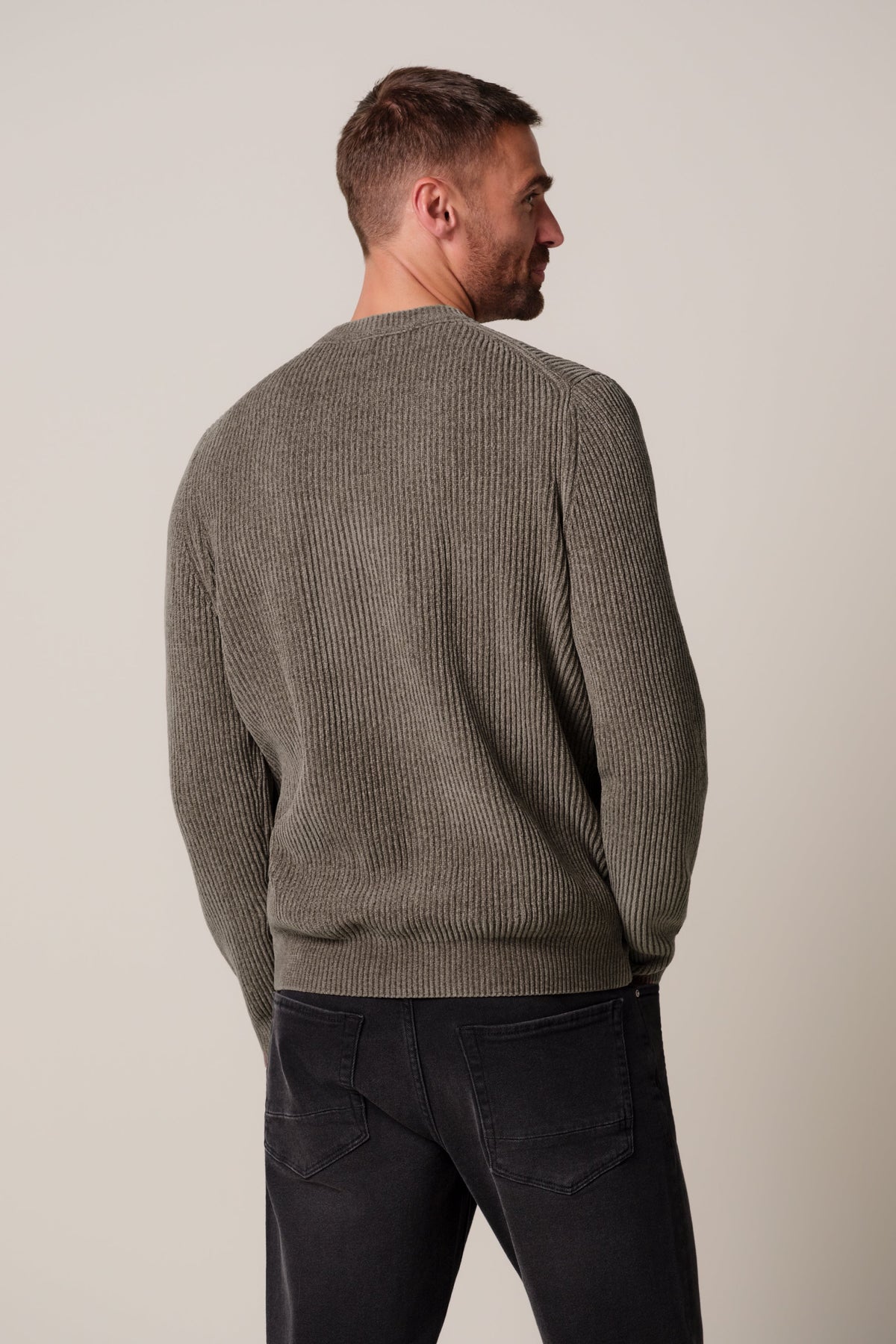 Bruine chenille crewneck