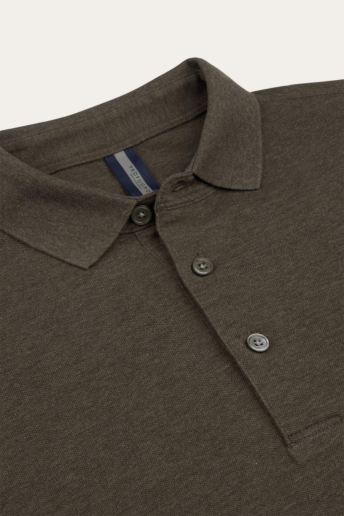 Bruine stretch piqué polo