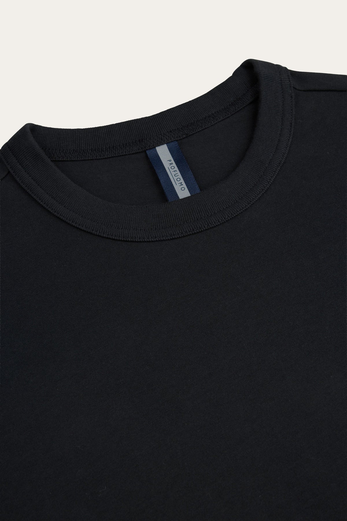 Zwart basic jersey T-shirt