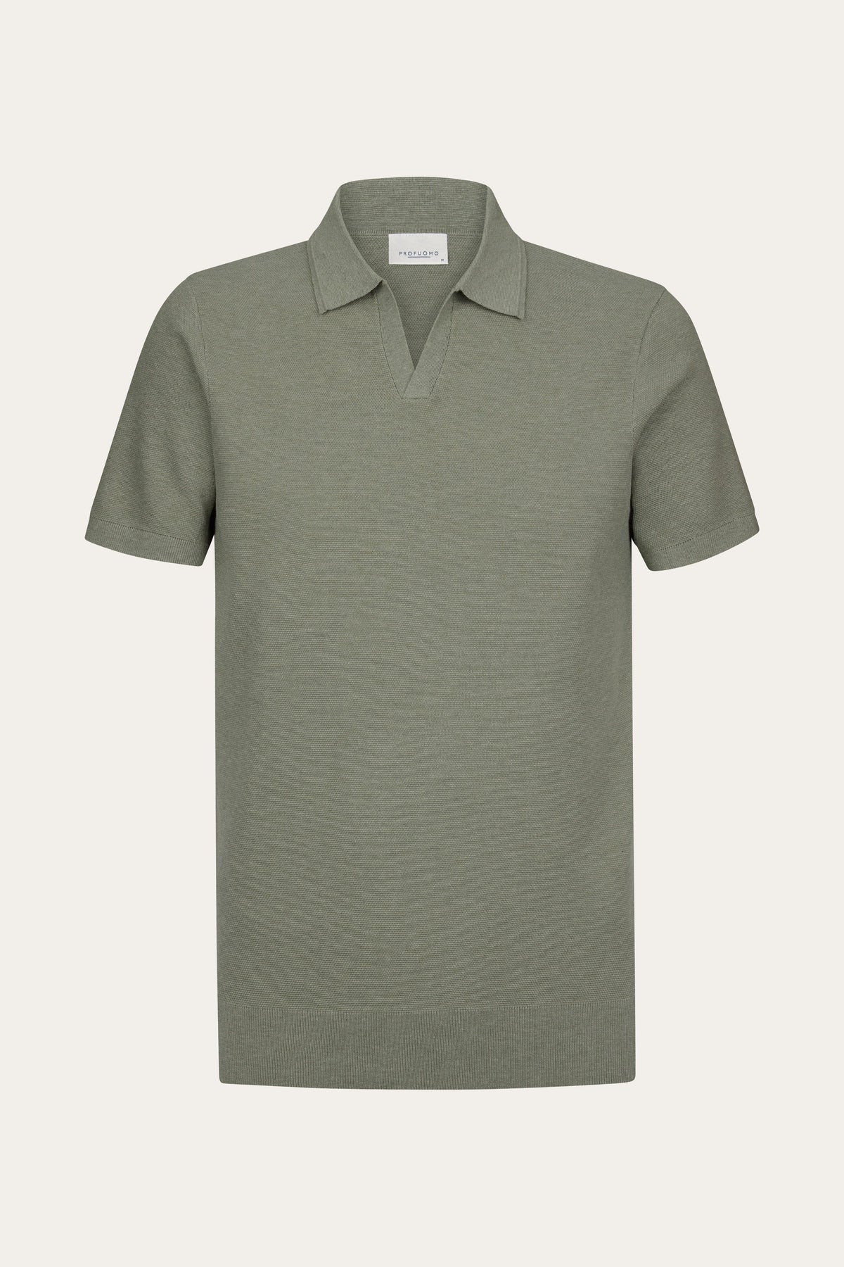Groene Luxury Basic open collar polo