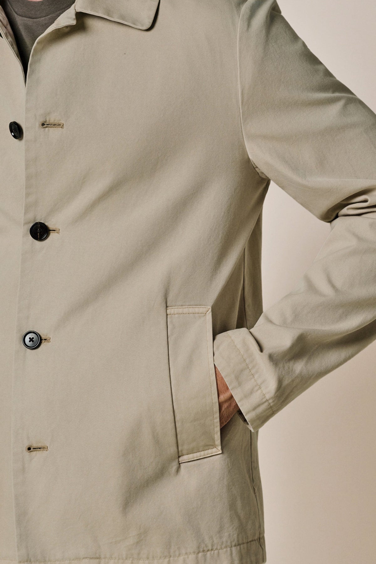 Beige Antique Dye overshirt