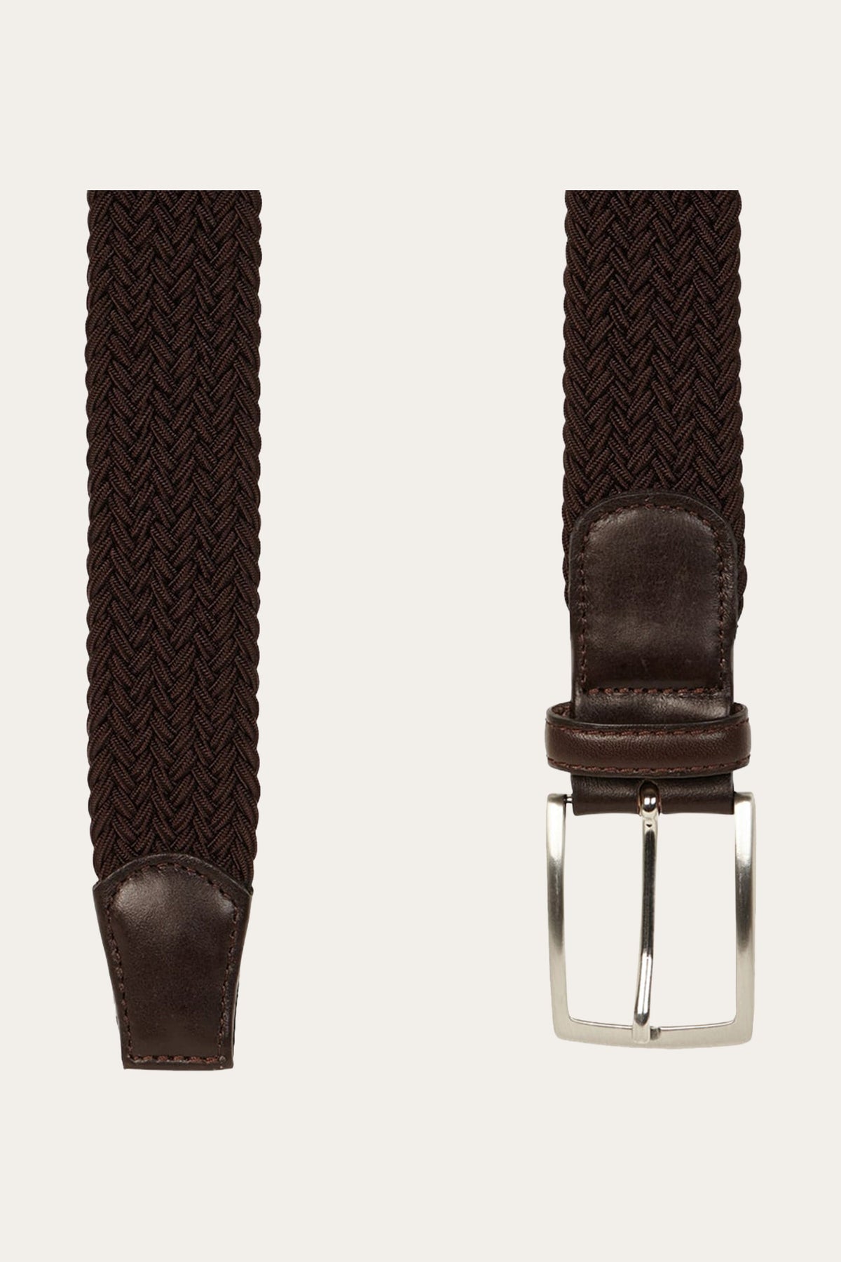 Bruine elastische riem