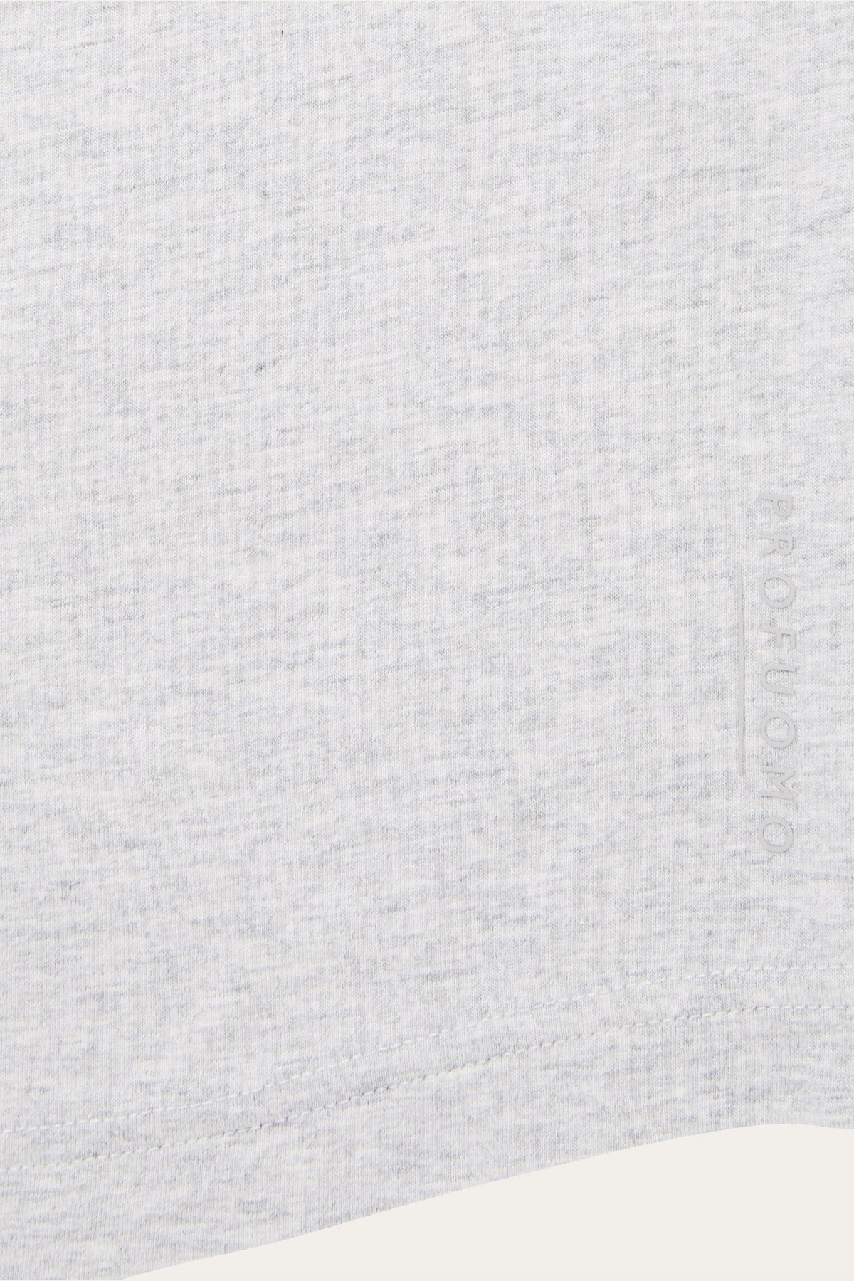 Grijze single jersey polo