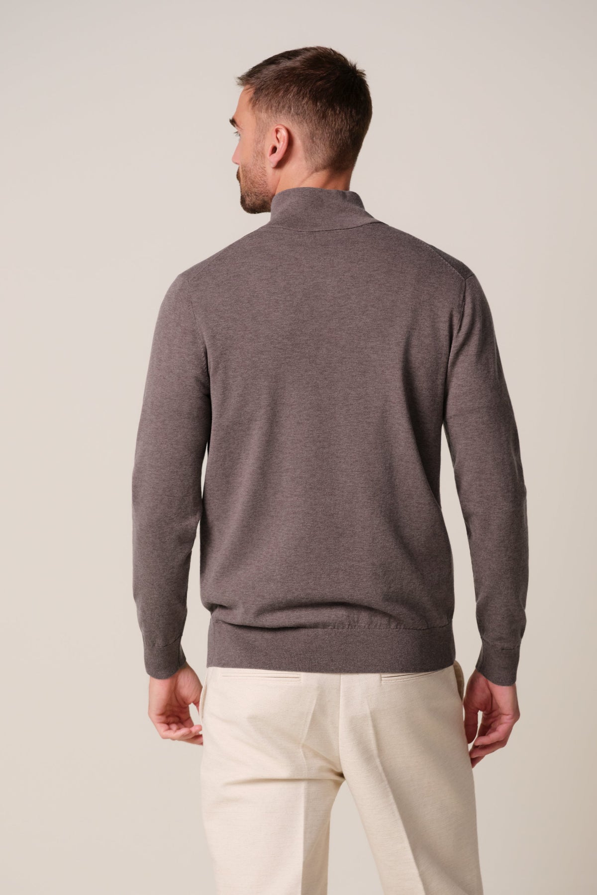 Aubergine Luxury Basic half zip