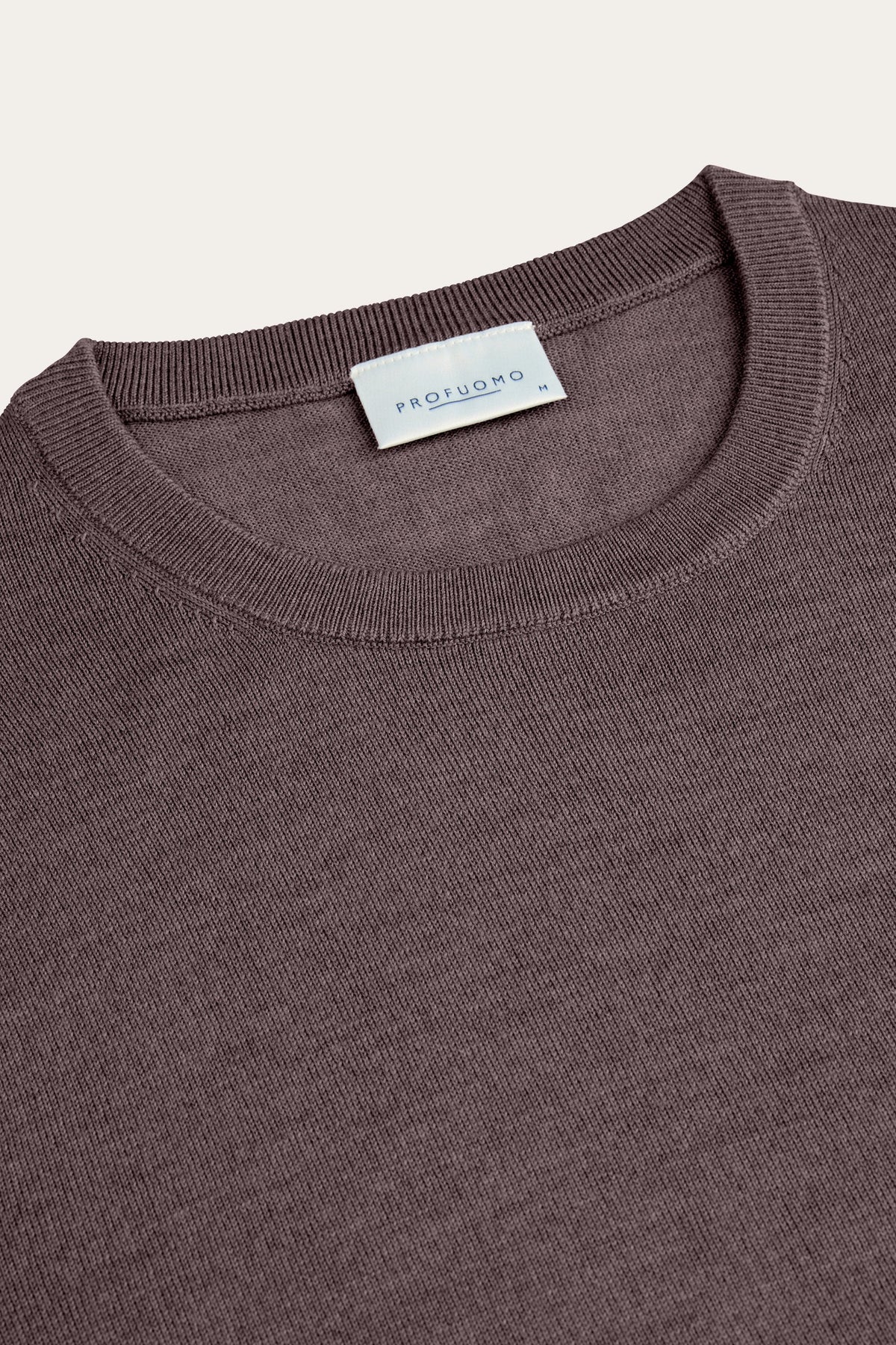 Aubergine merino crewneck