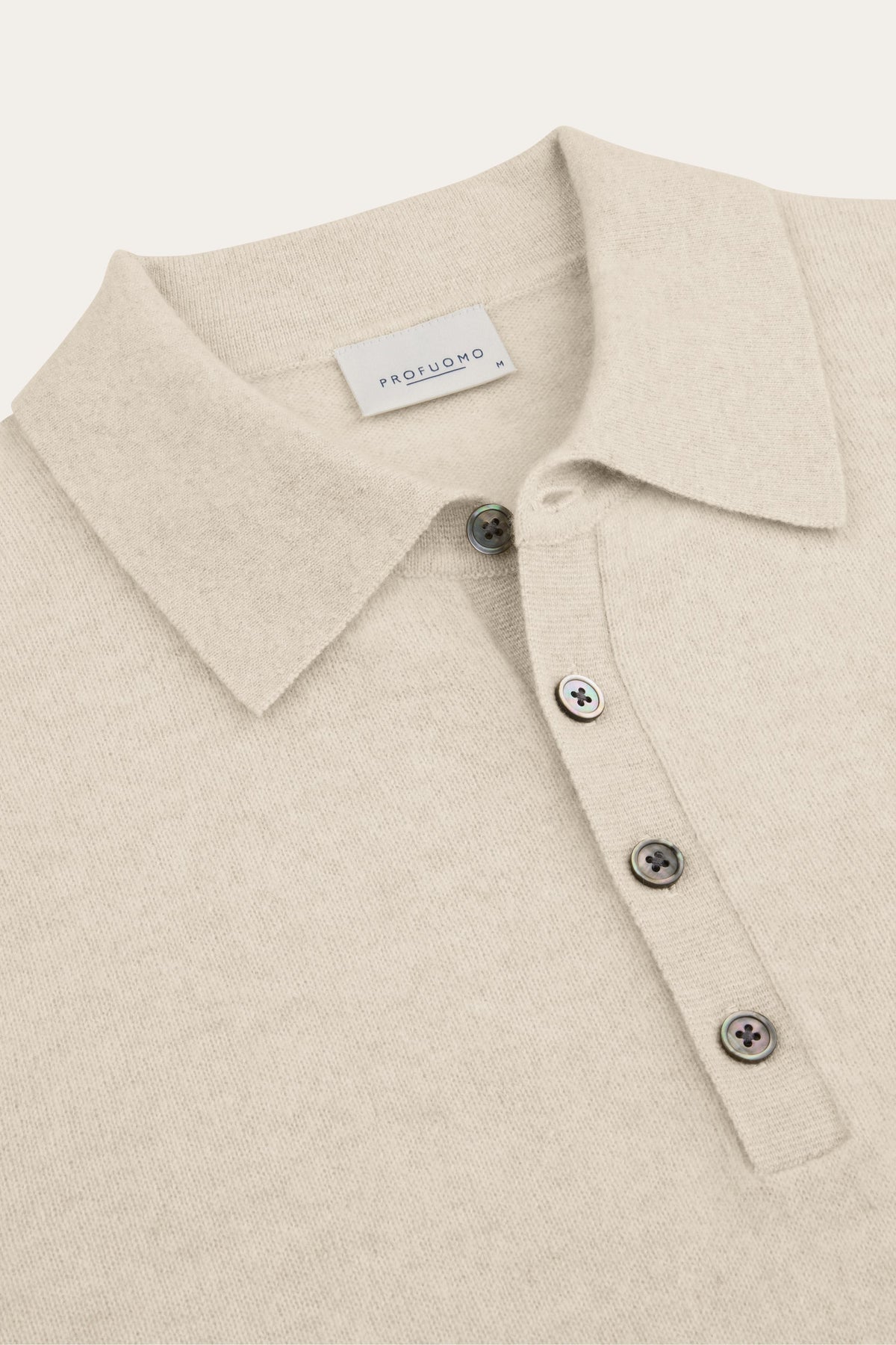 Zand cashmere polo