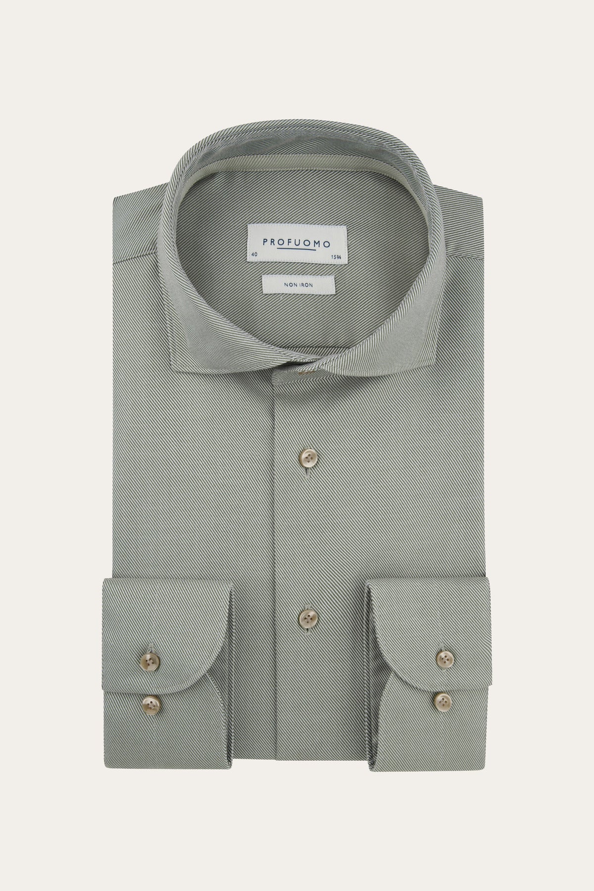 Groen heavy twill overhemd