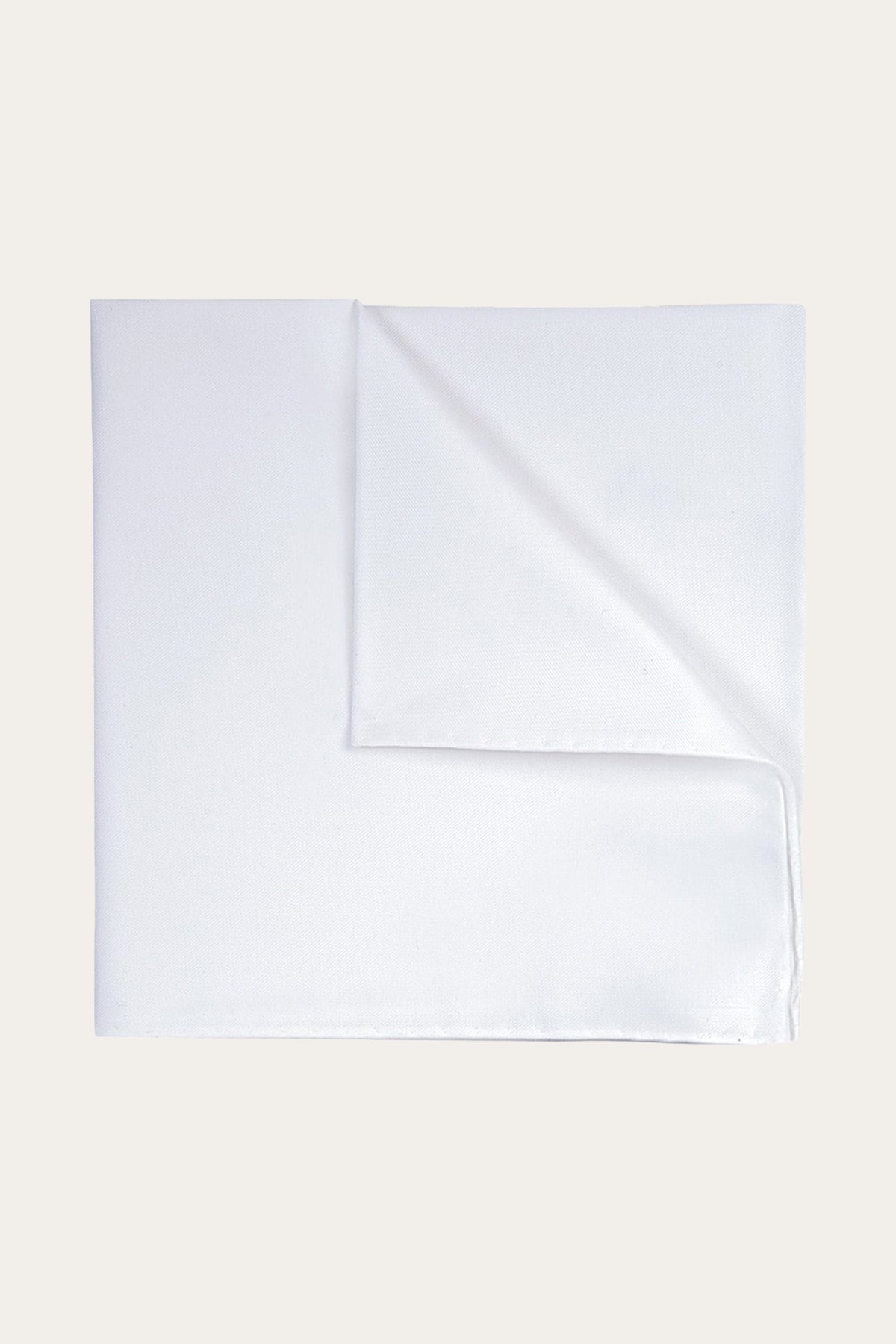 Witte royal twill pochet