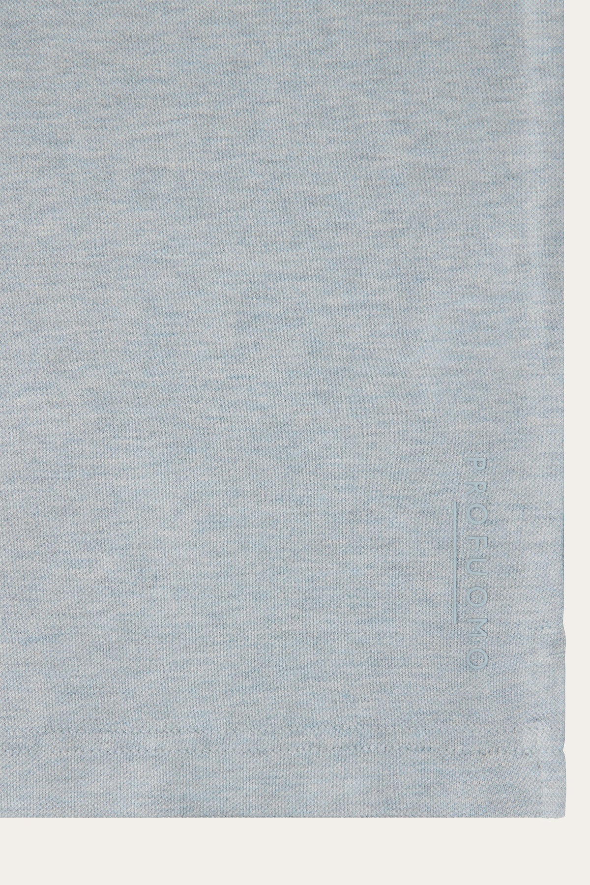 Lichtblauwe stretch piqué polo