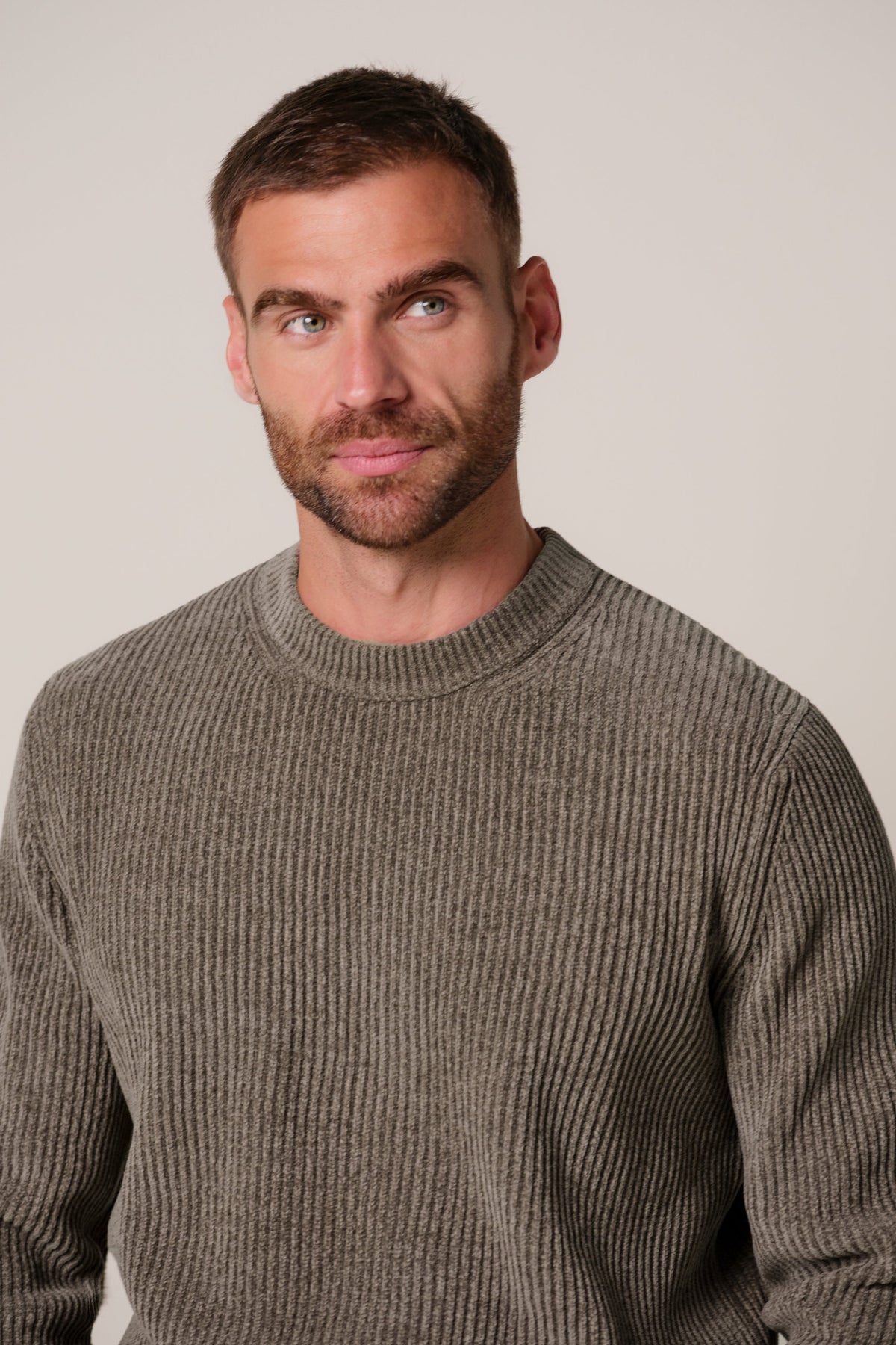 Bruine chenille crewneck