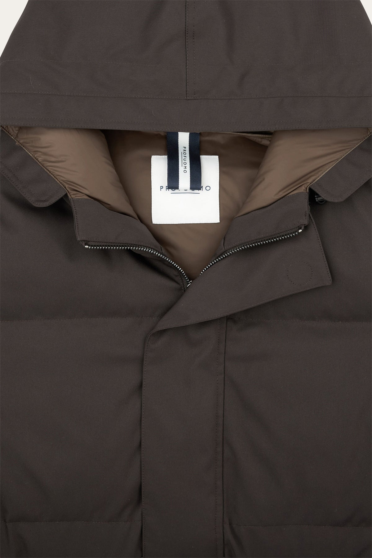 Donkerbruine magnet parka