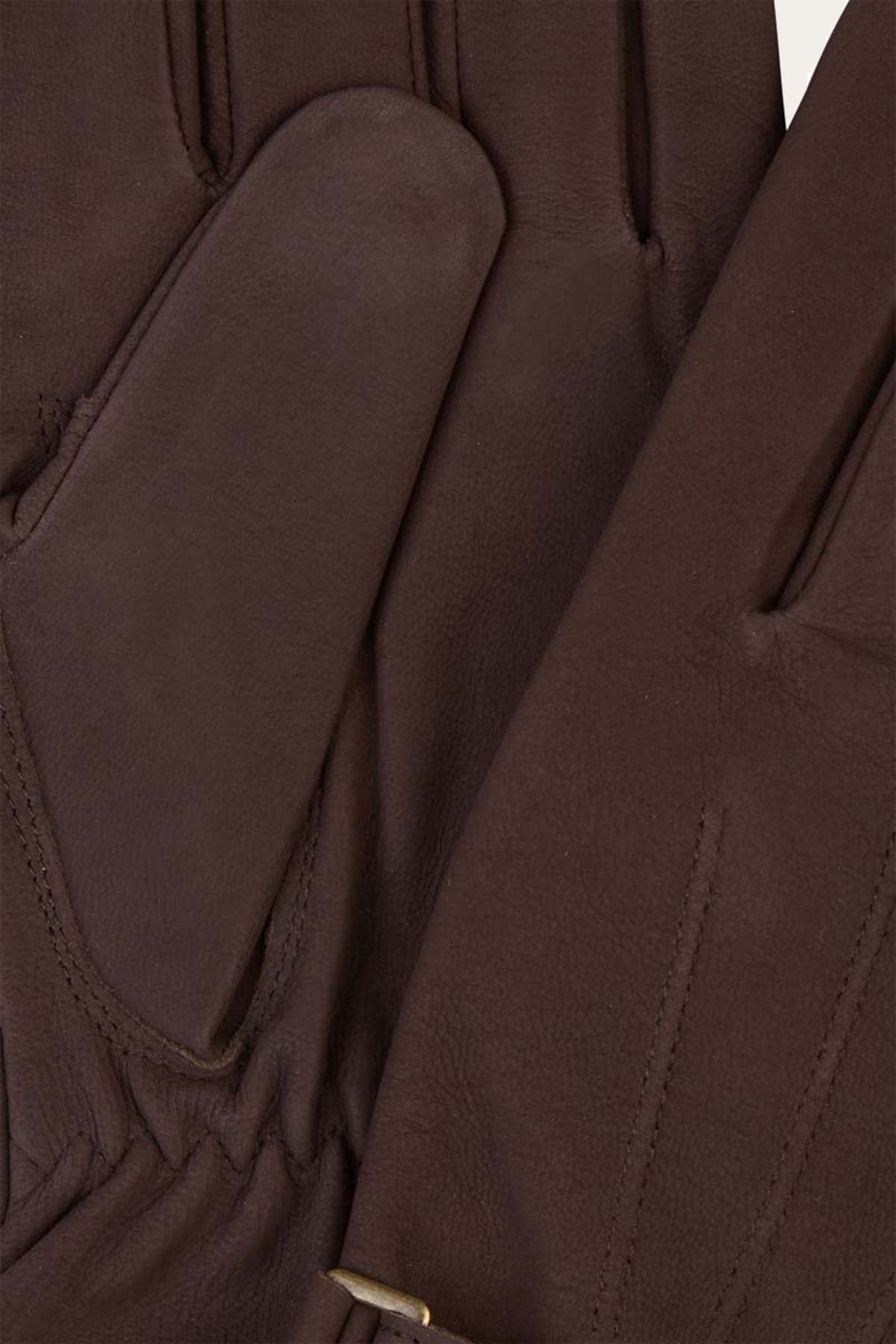 Bruine nubuck handschoenen