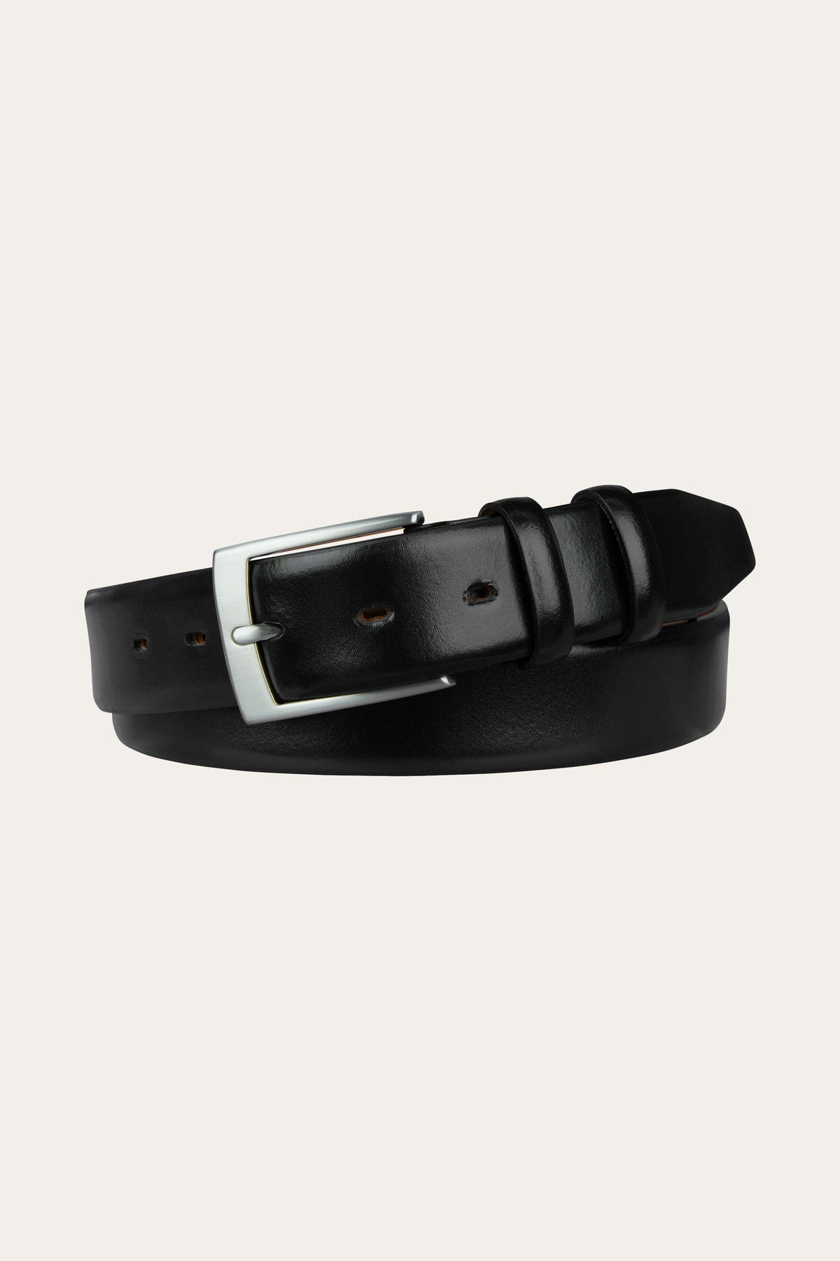 Zwart lederen riem