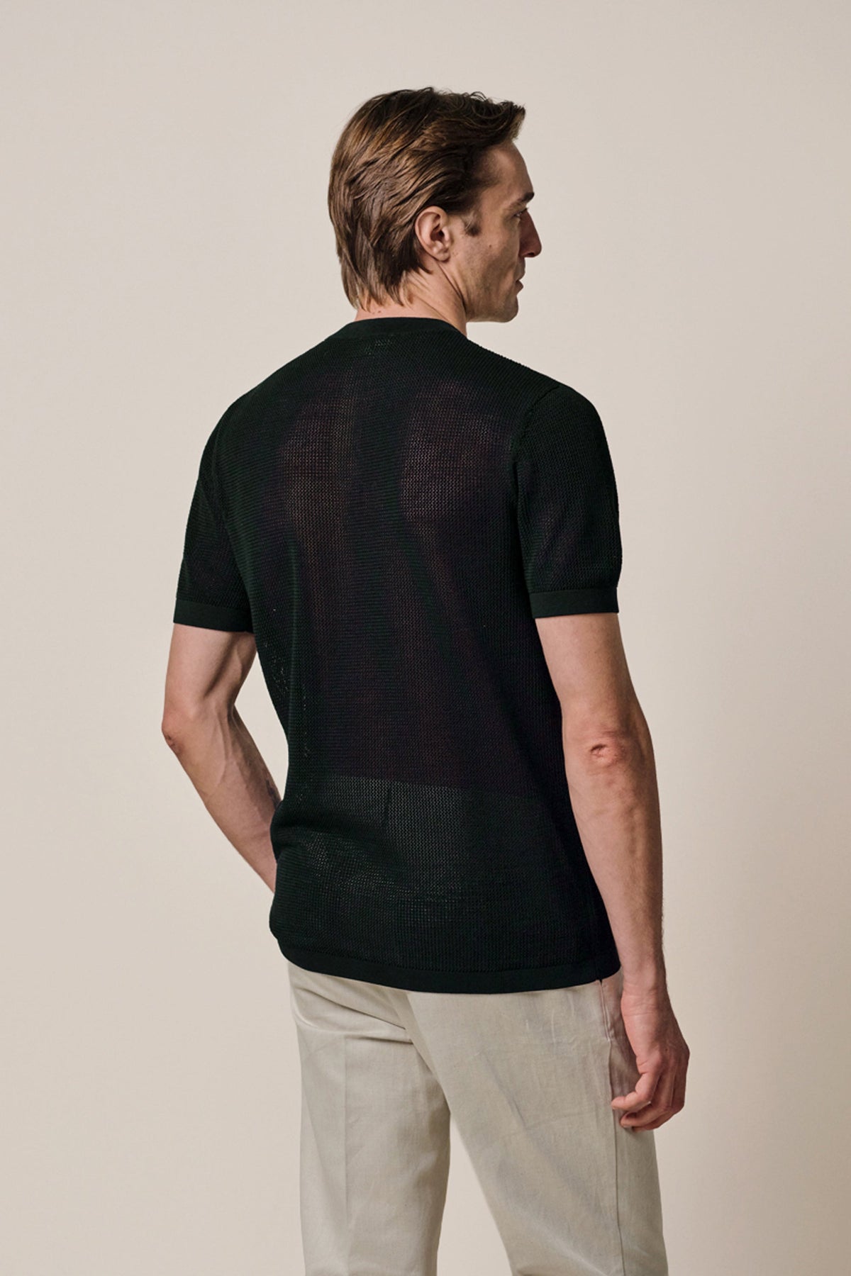 Navy structured Aero Ease T-shirt