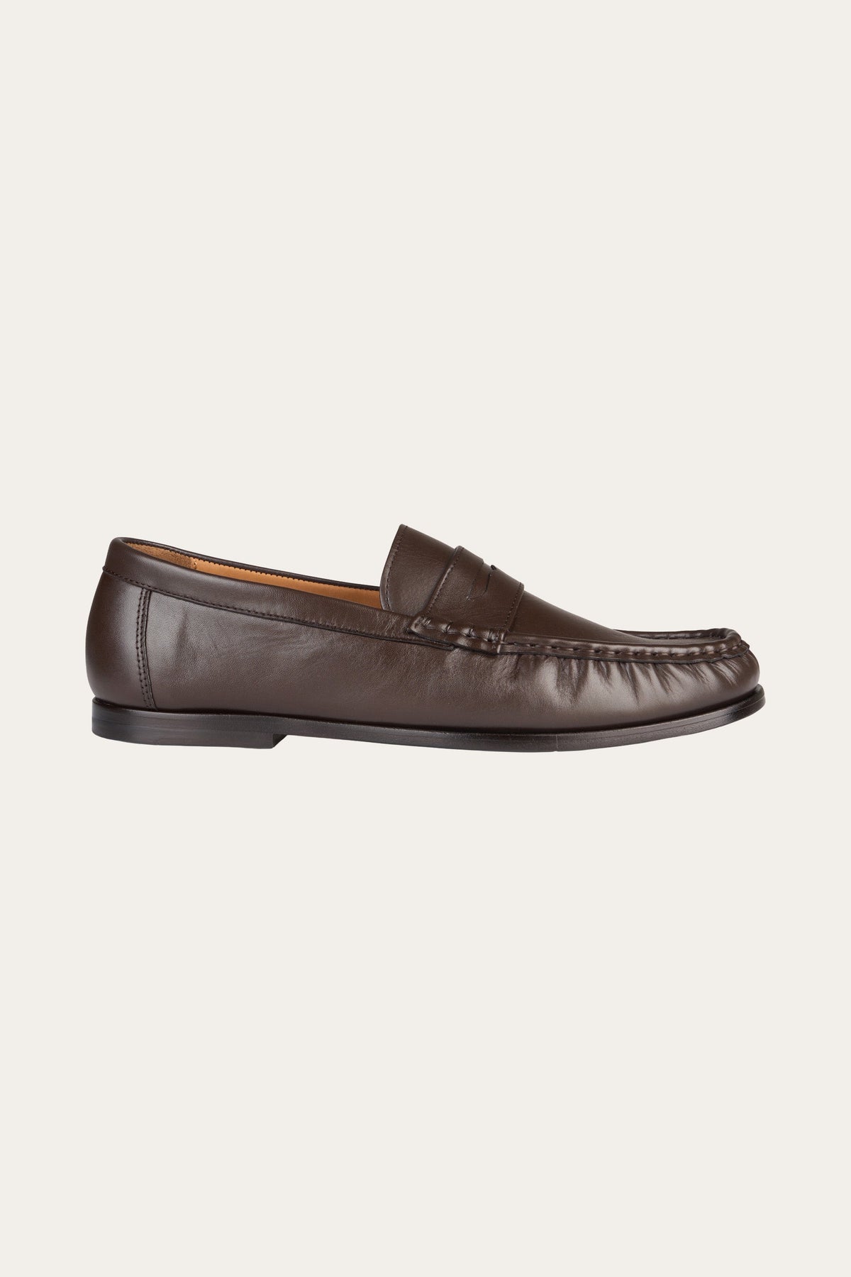 The Hawthorne Brown Leather Penny Loafers