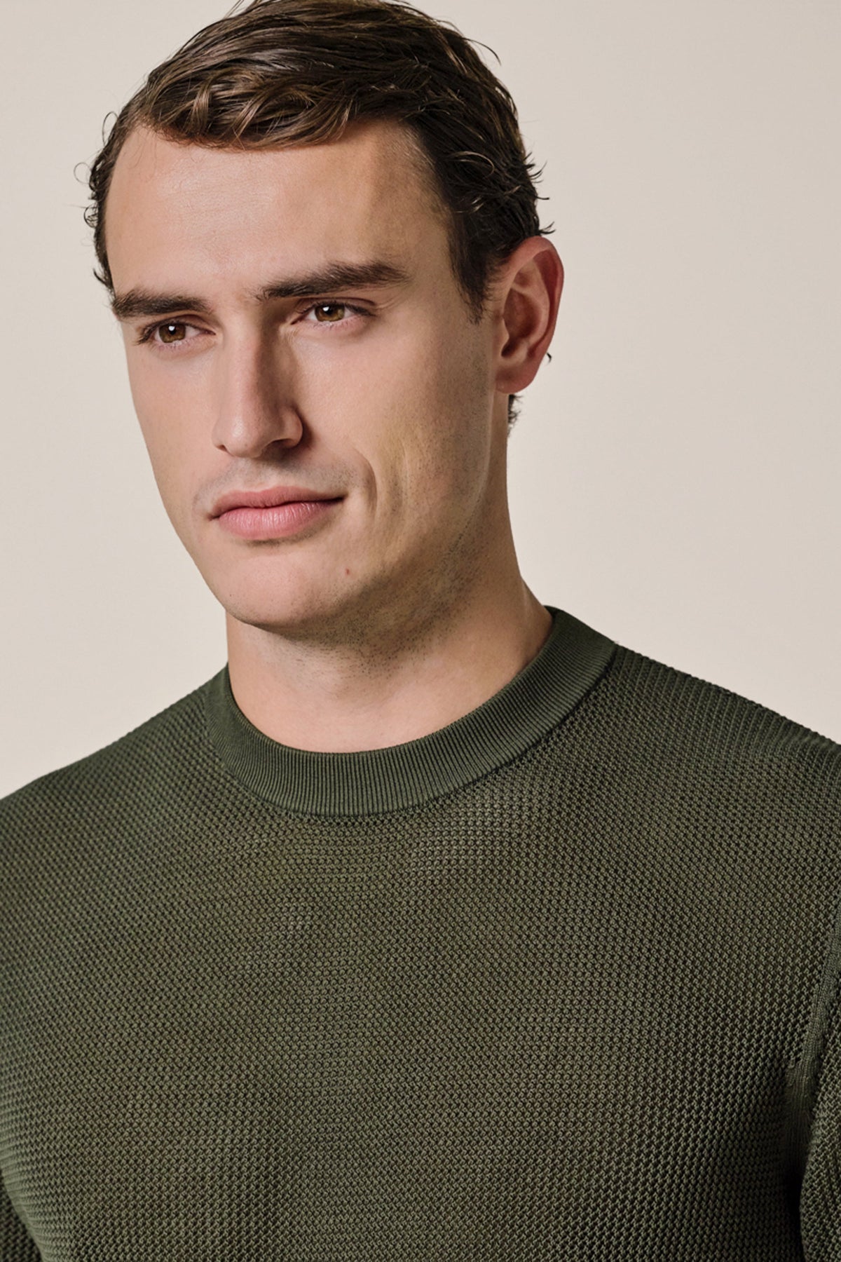 Groen structured Aero Ease T-shirt