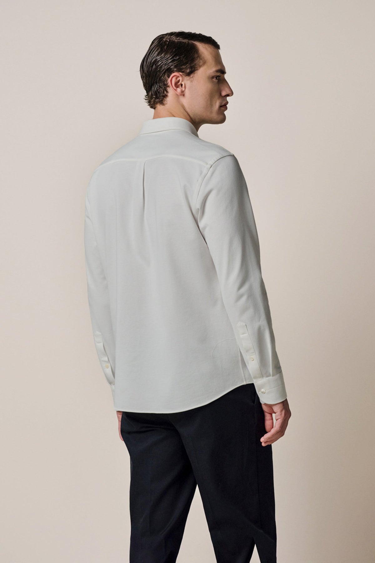 Wit casual Japanse Knitted overhemd
