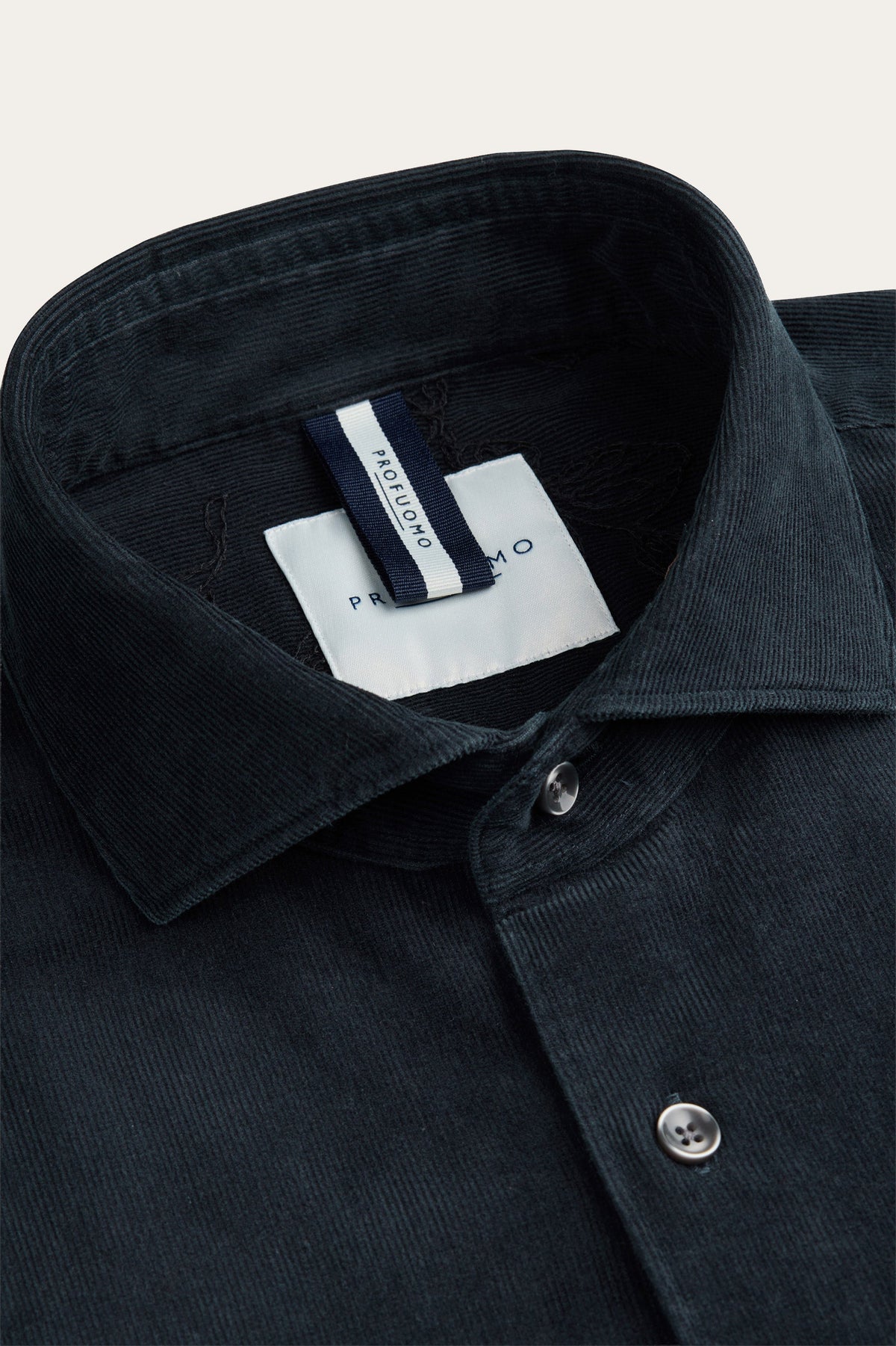 Navy corduroy overhemd