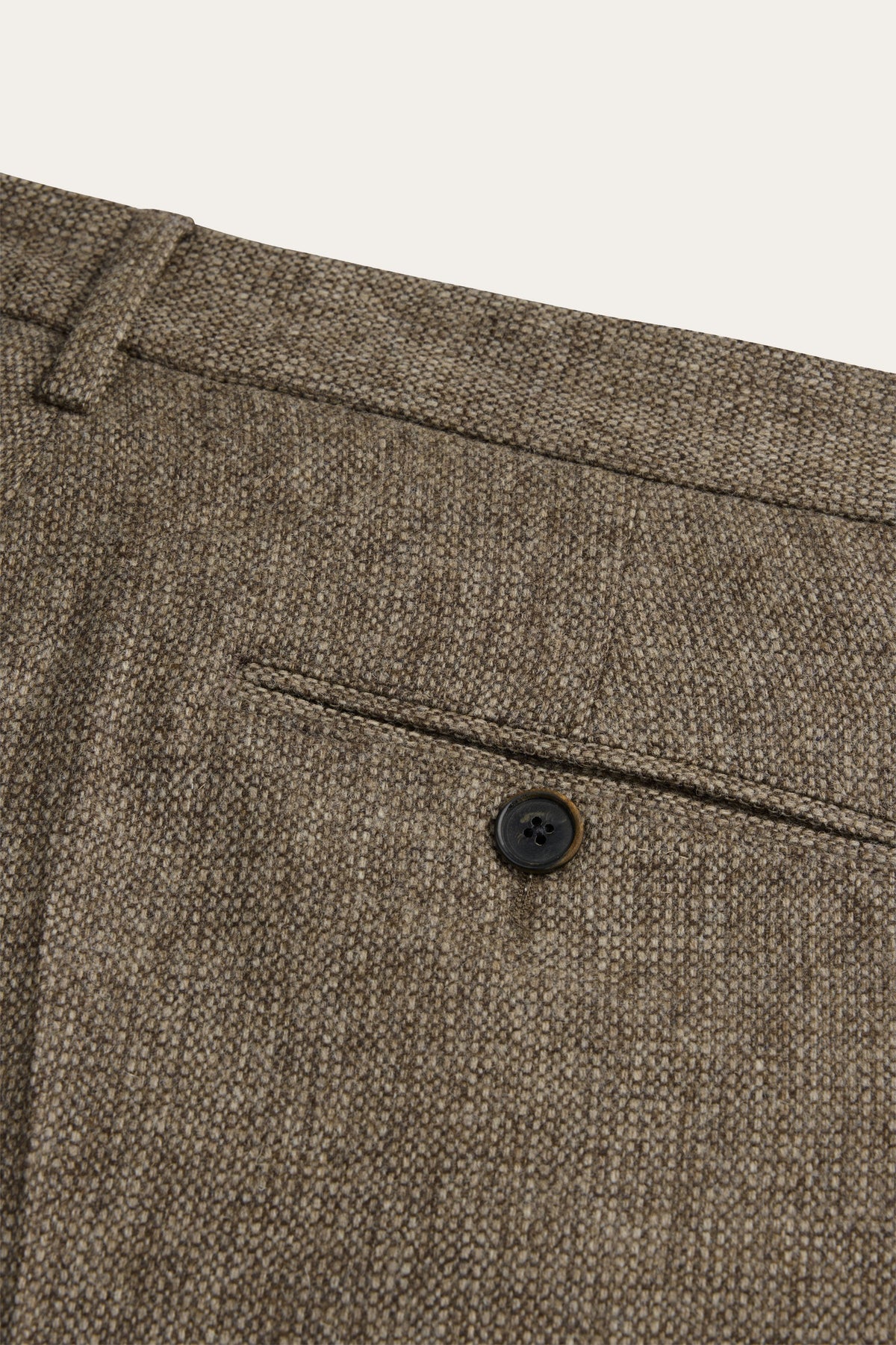 Bruine wollen broek