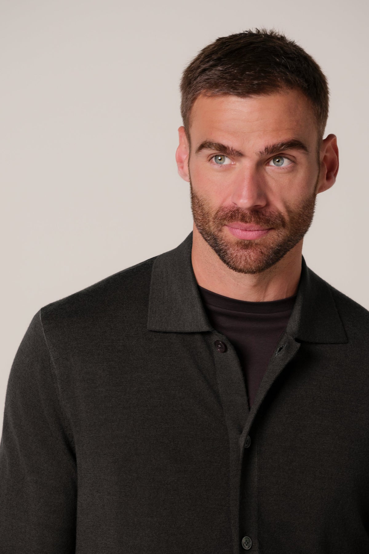 Bruine Garment Dye merino polo