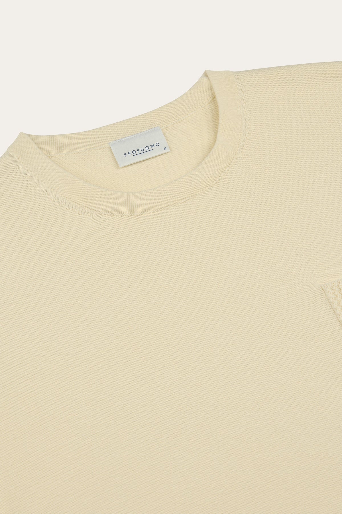 Off-white katoenen t-shirt borstzak
