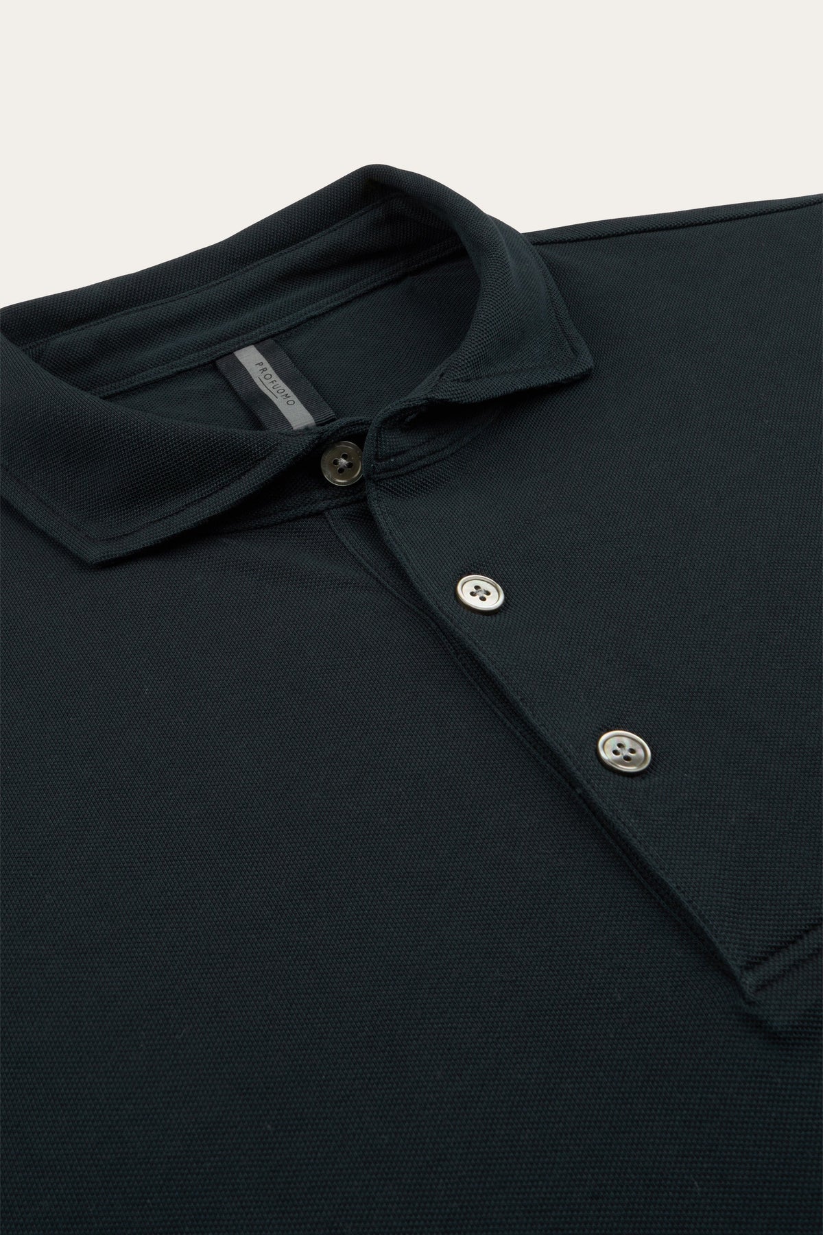 Navy Garment dye polo