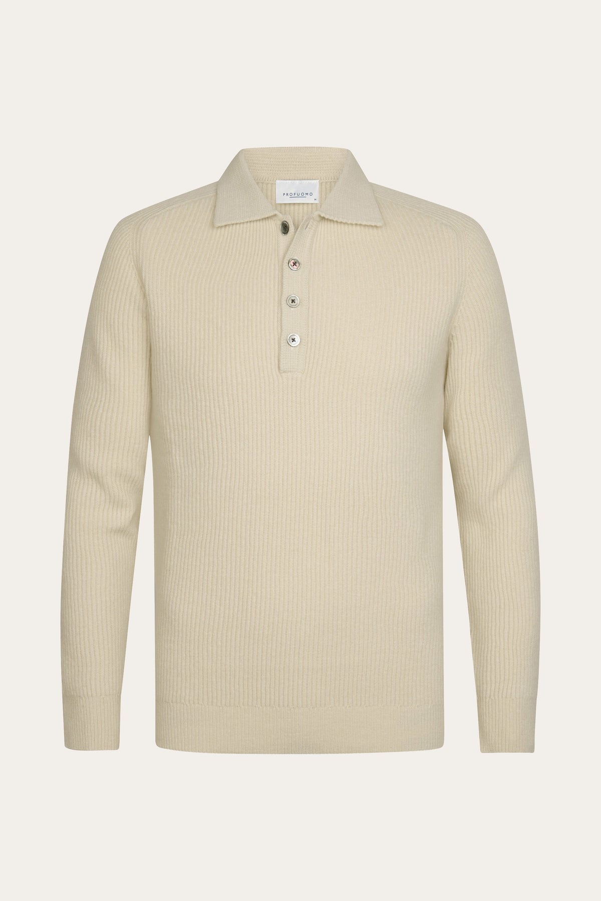 Zand heavy wollen polo