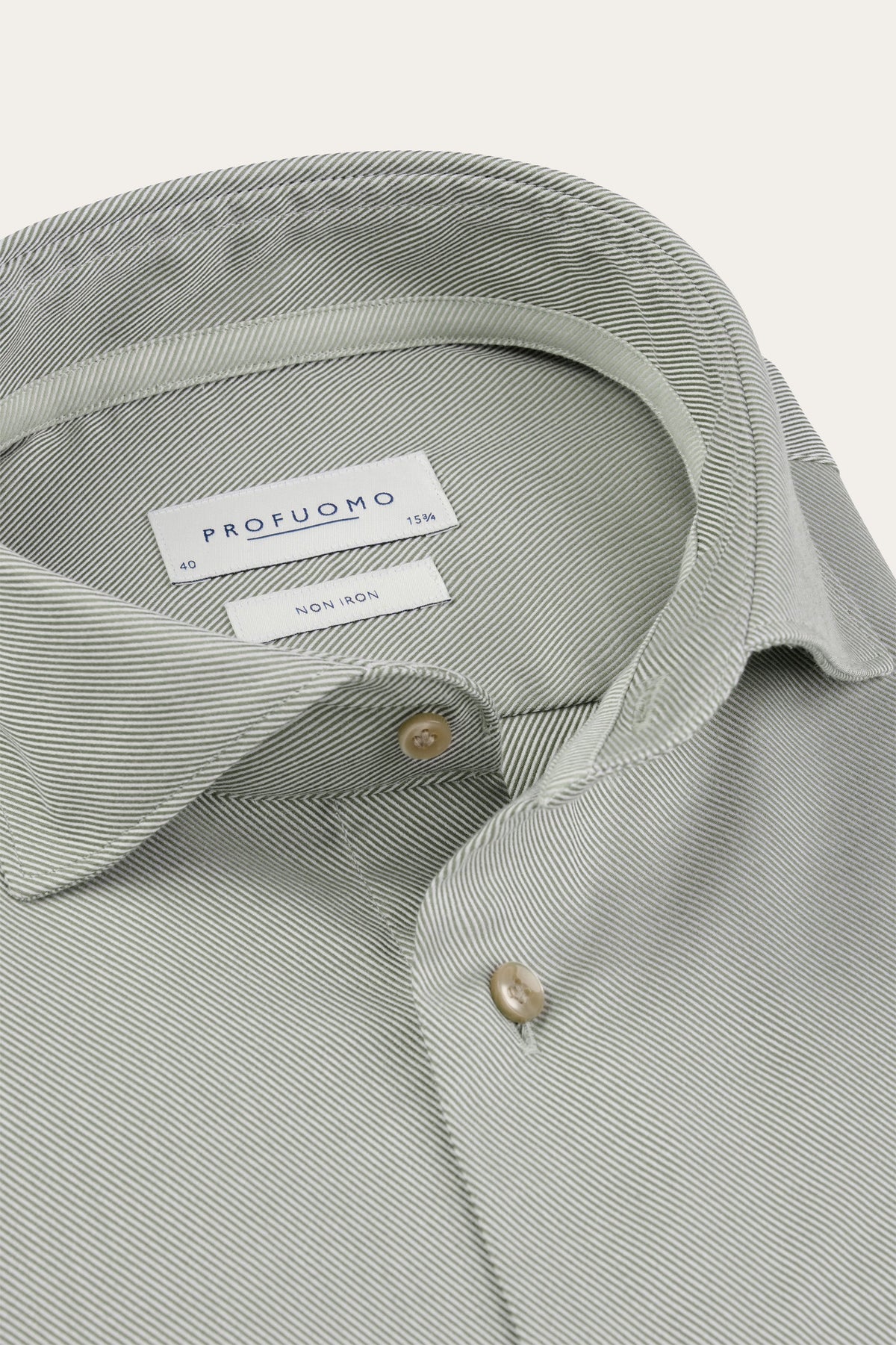 Groen heavy twill overhemd