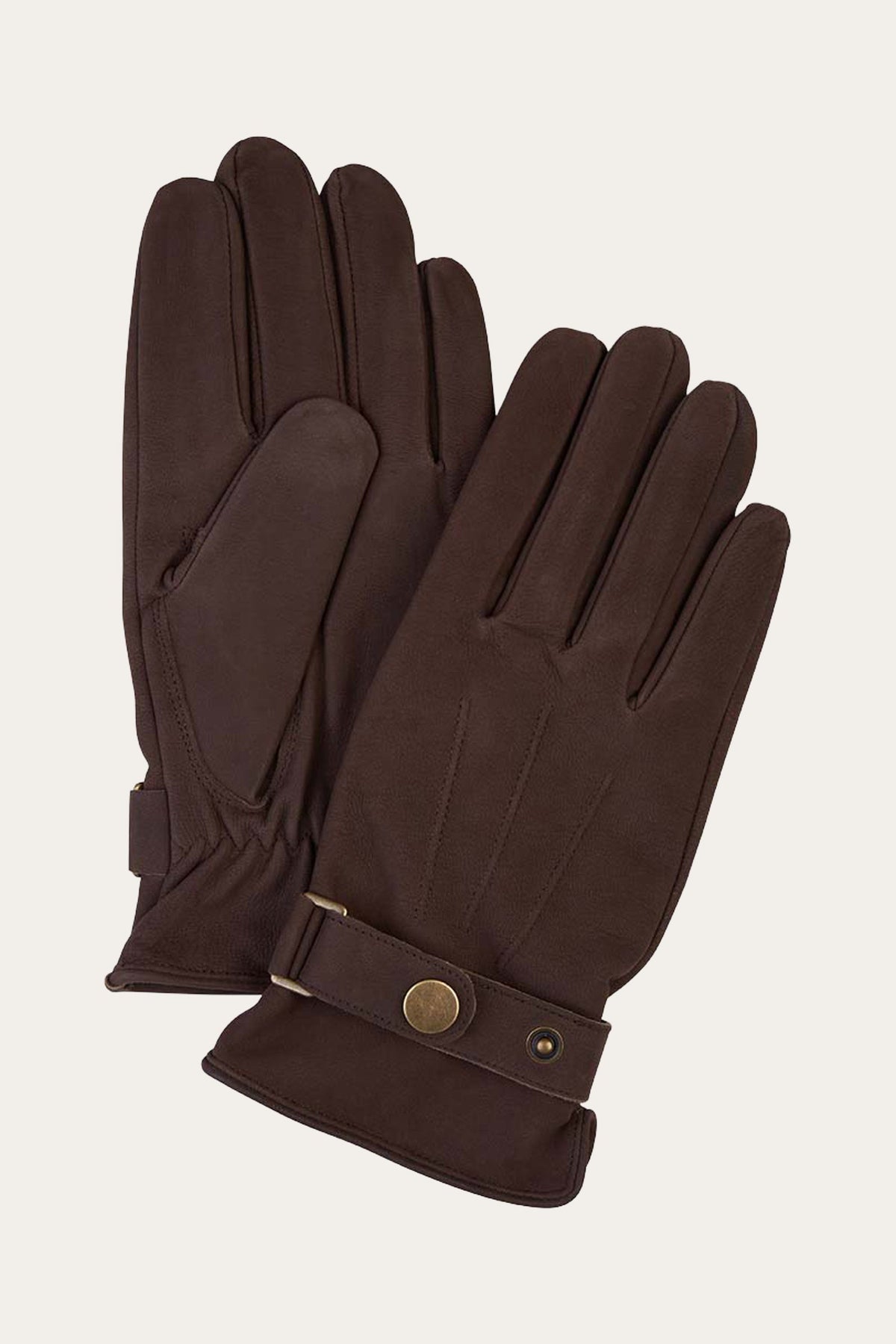 Bruine nubuck handschoenen