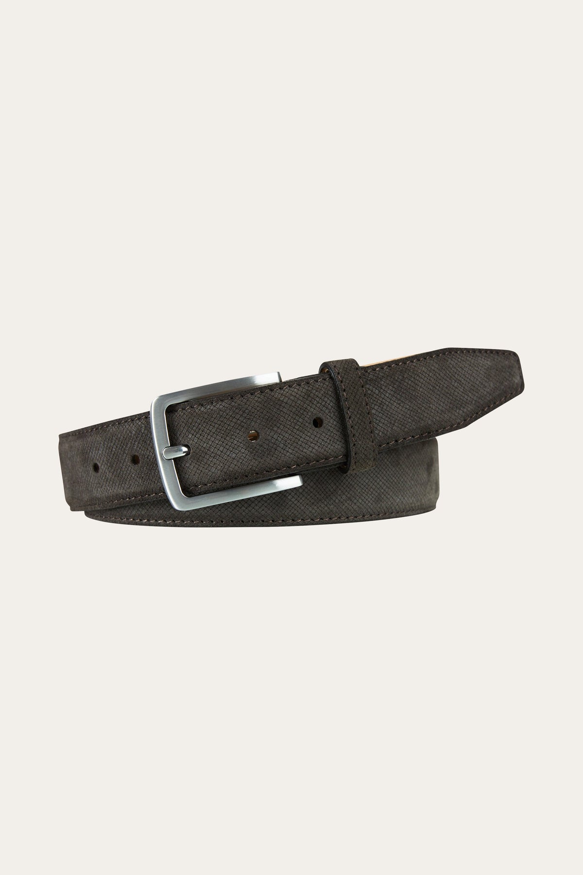 Bruine suède riem