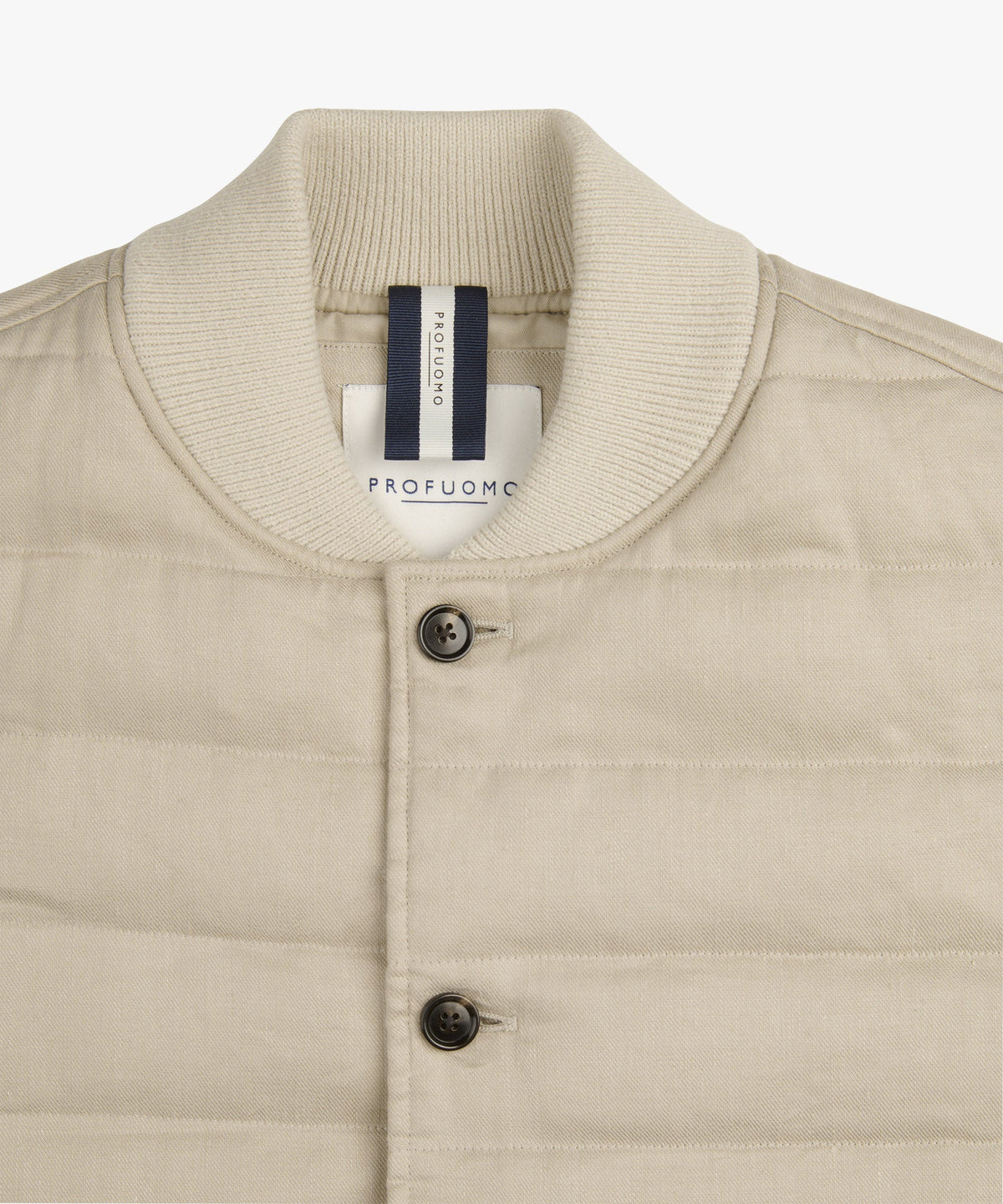 Beige linnen-katoen bodywarmer