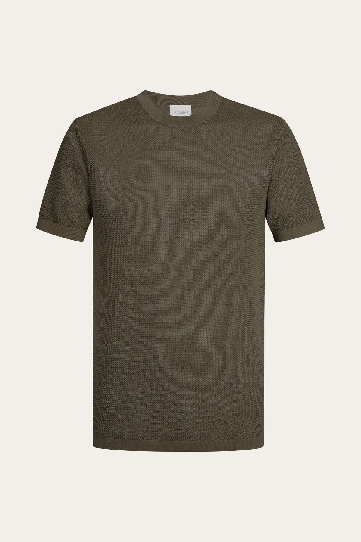 Lichtbruin structured Aero Ease T-shirt