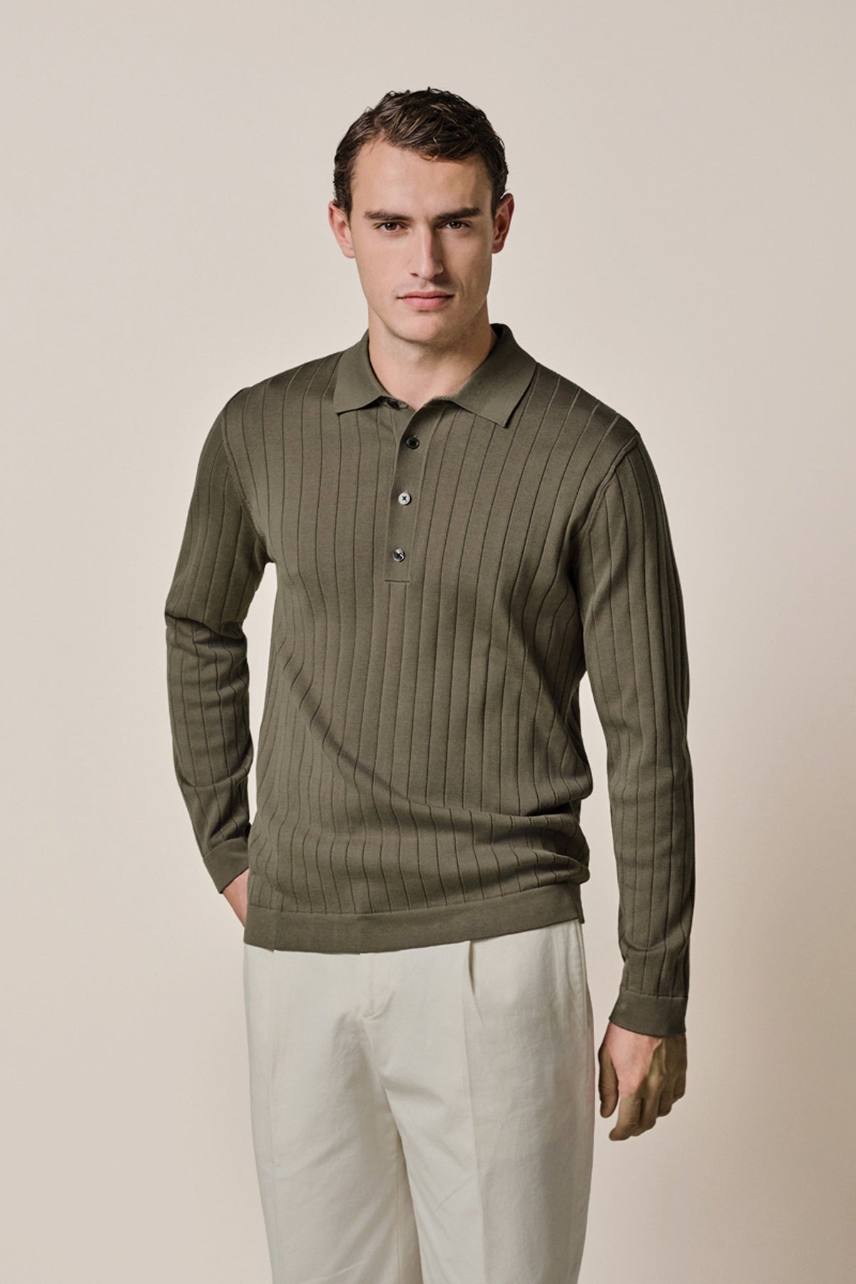 Lichtbruine Aero Ease polo