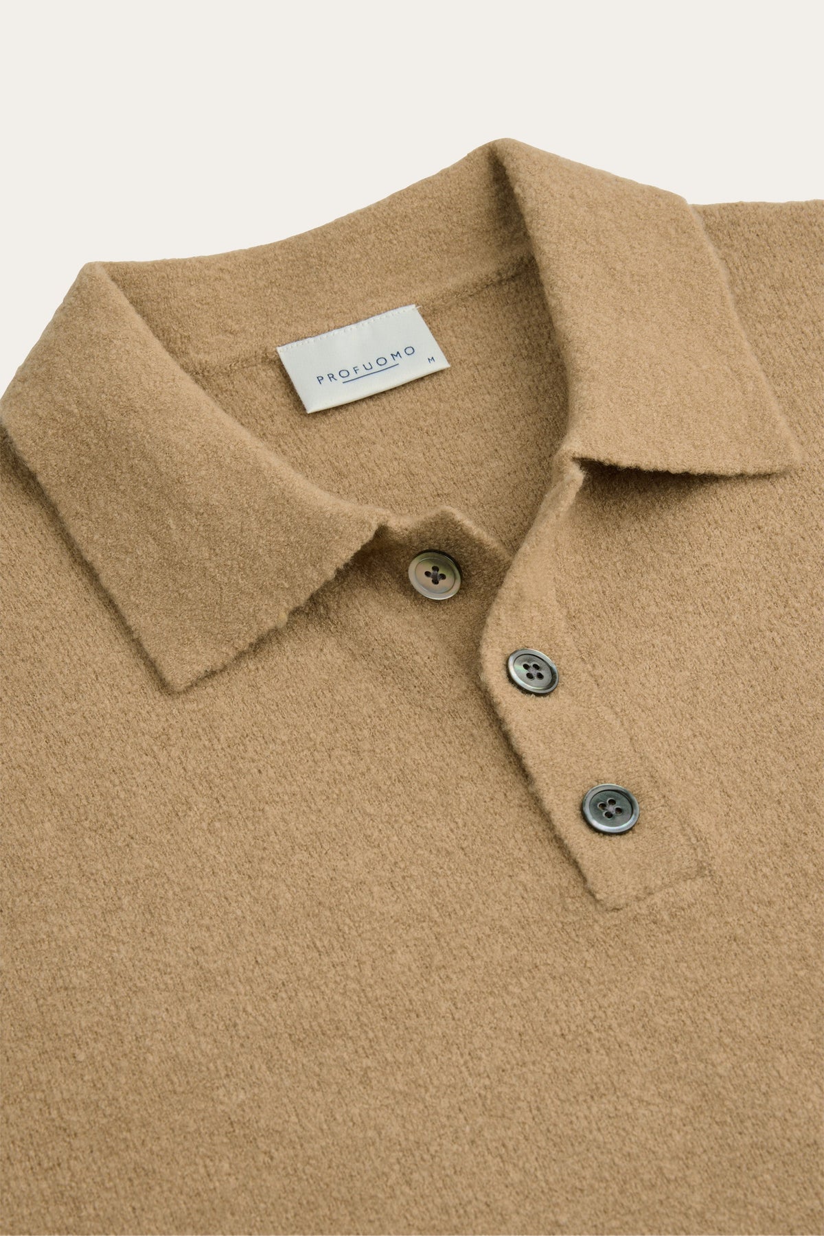 Camel boiled wollen polo