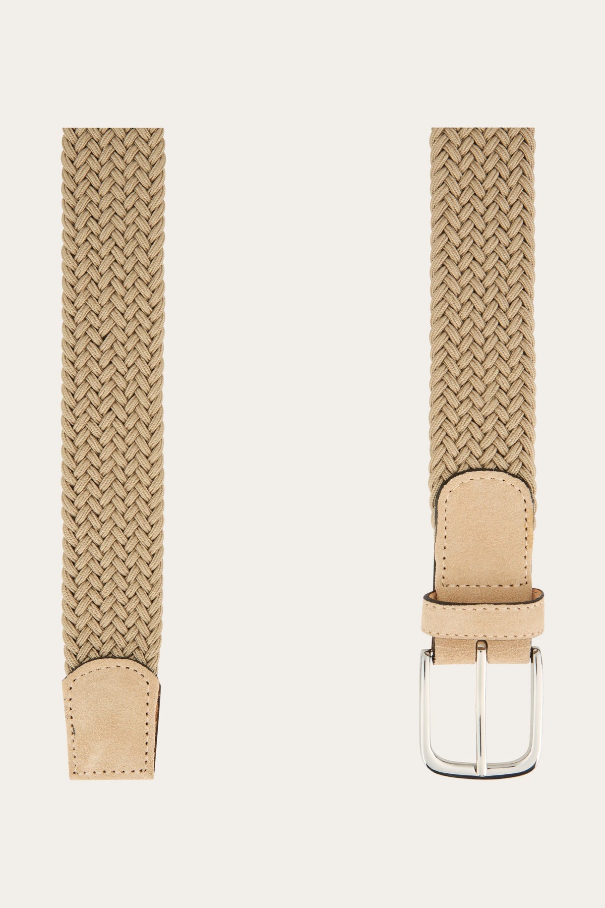 Beige elastische riem