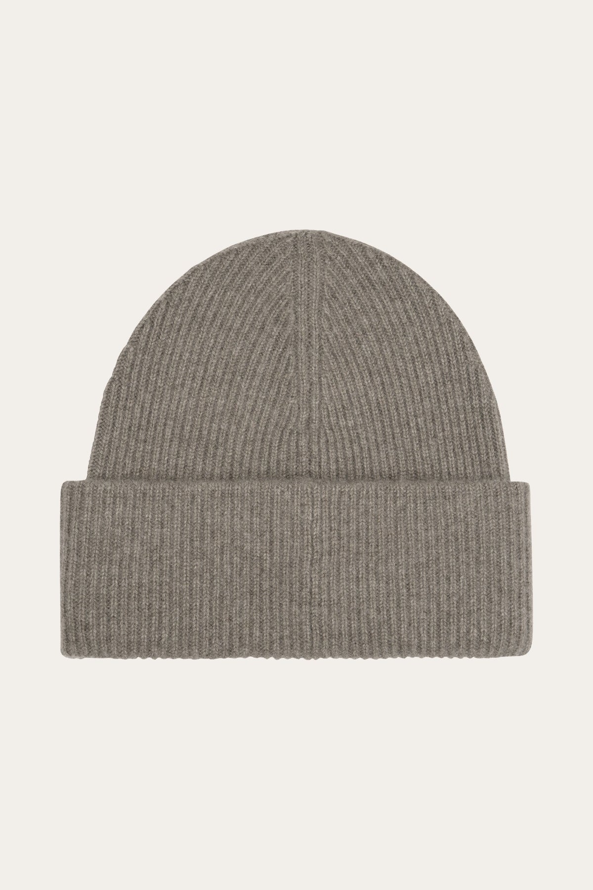 Donkerbeige cashmere beanie