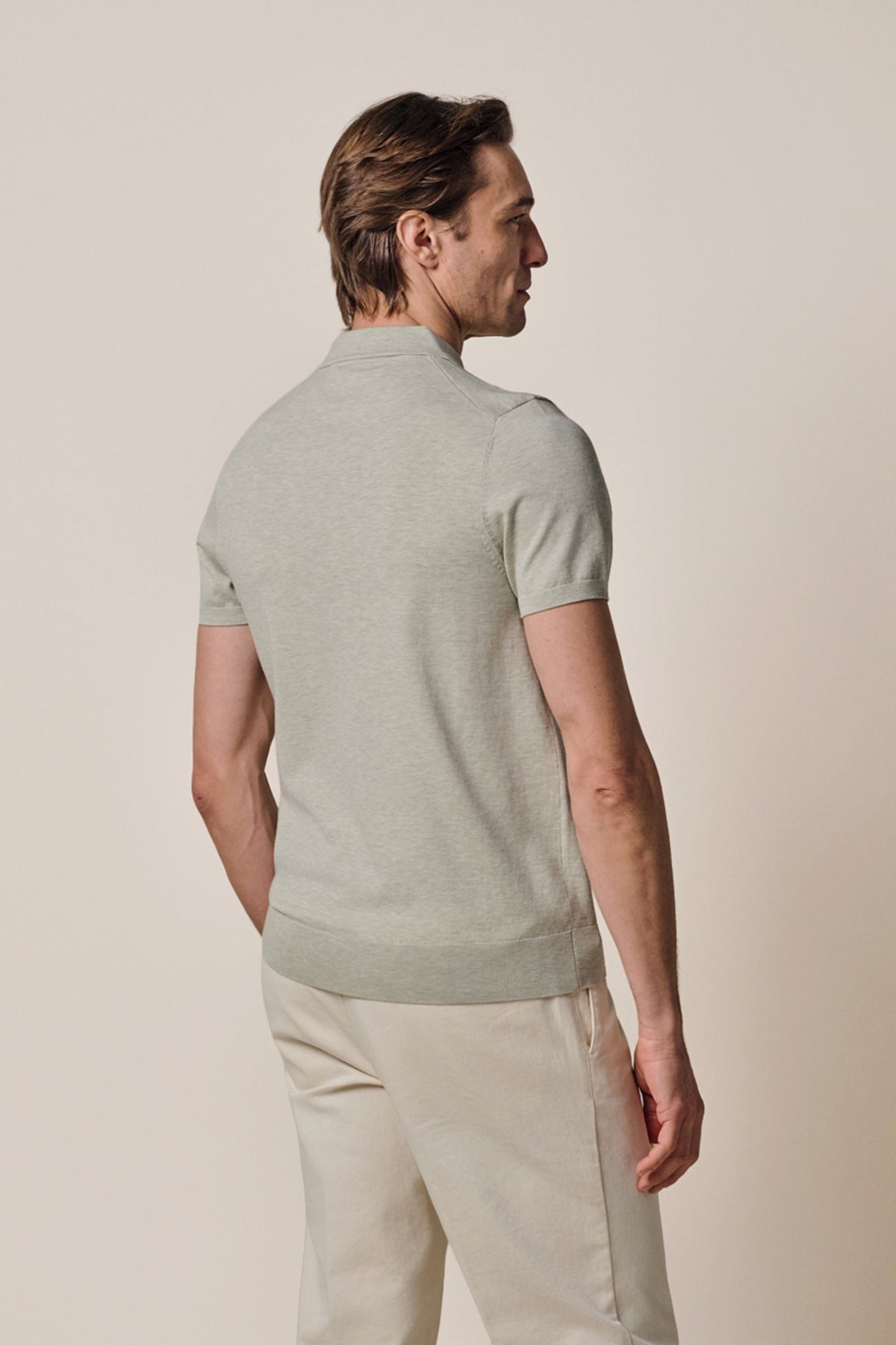 Lichtgroene Luxury Basic polo