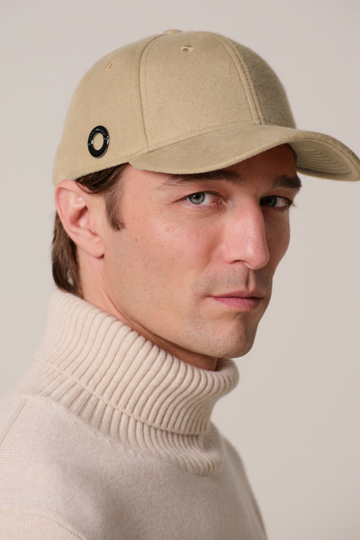 Camel wollen baseball cap