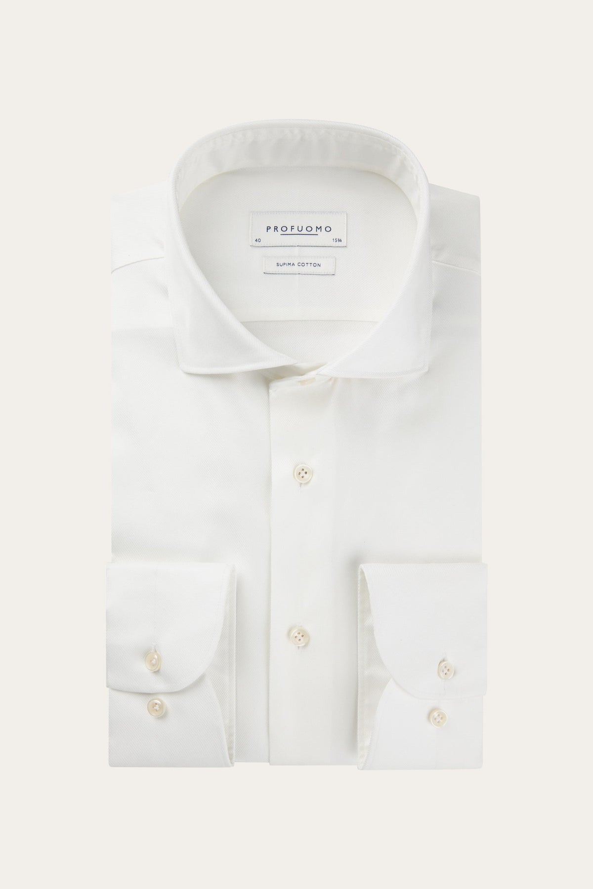 Off white Supima trouwhemd